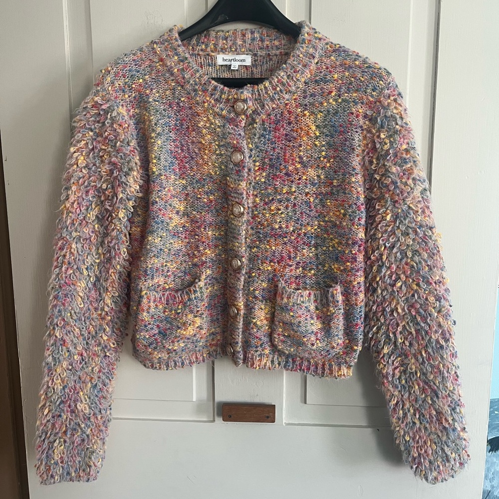 Heartloom Multicolor Textured Cardigan